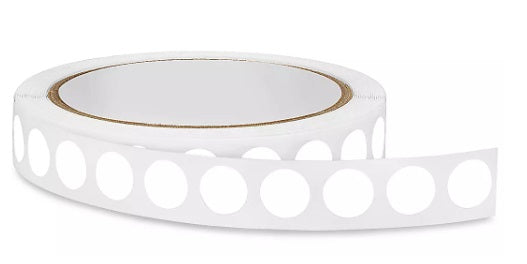Blank Tamper-Evident Paper Labels 0.5" Dia