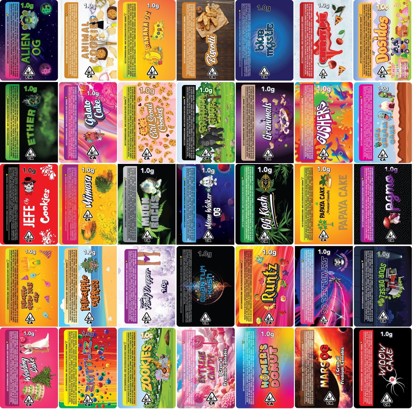 2.5" x 3.5" Rectangular Custom Labels