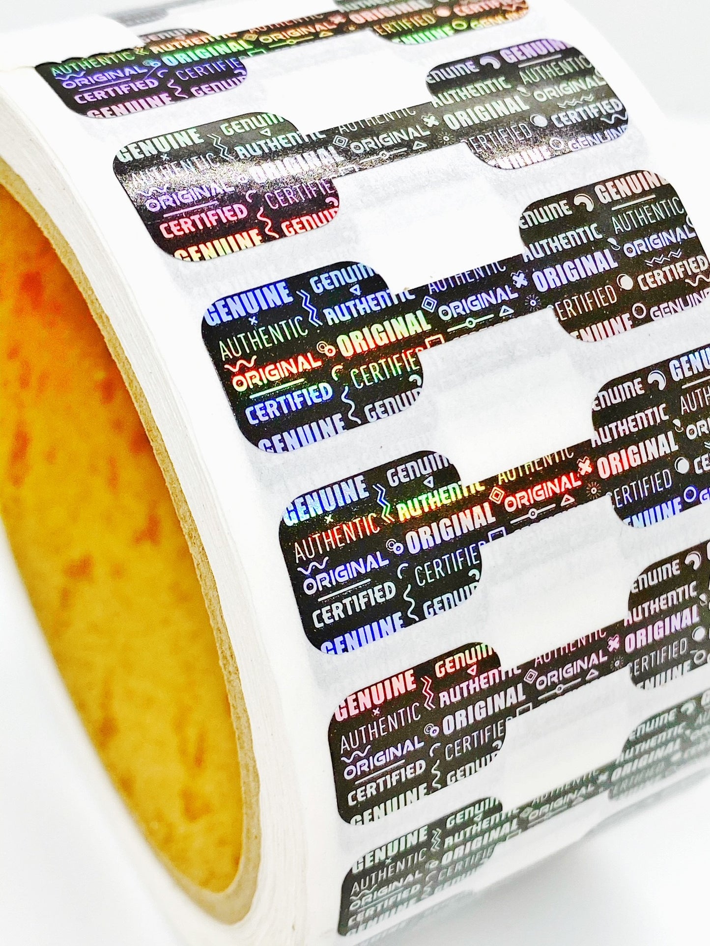 1000ct Holographic Authentic Genuine Tamper Evident Barbell Security Labels