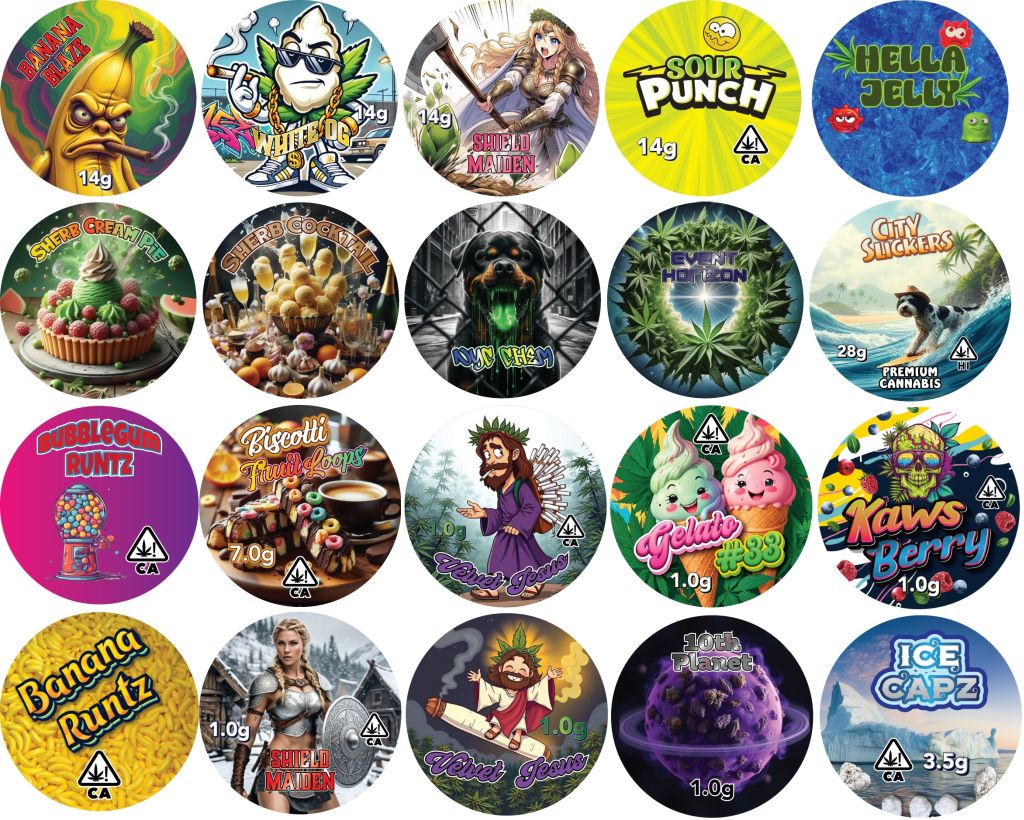 1.0" Round Custom Labels