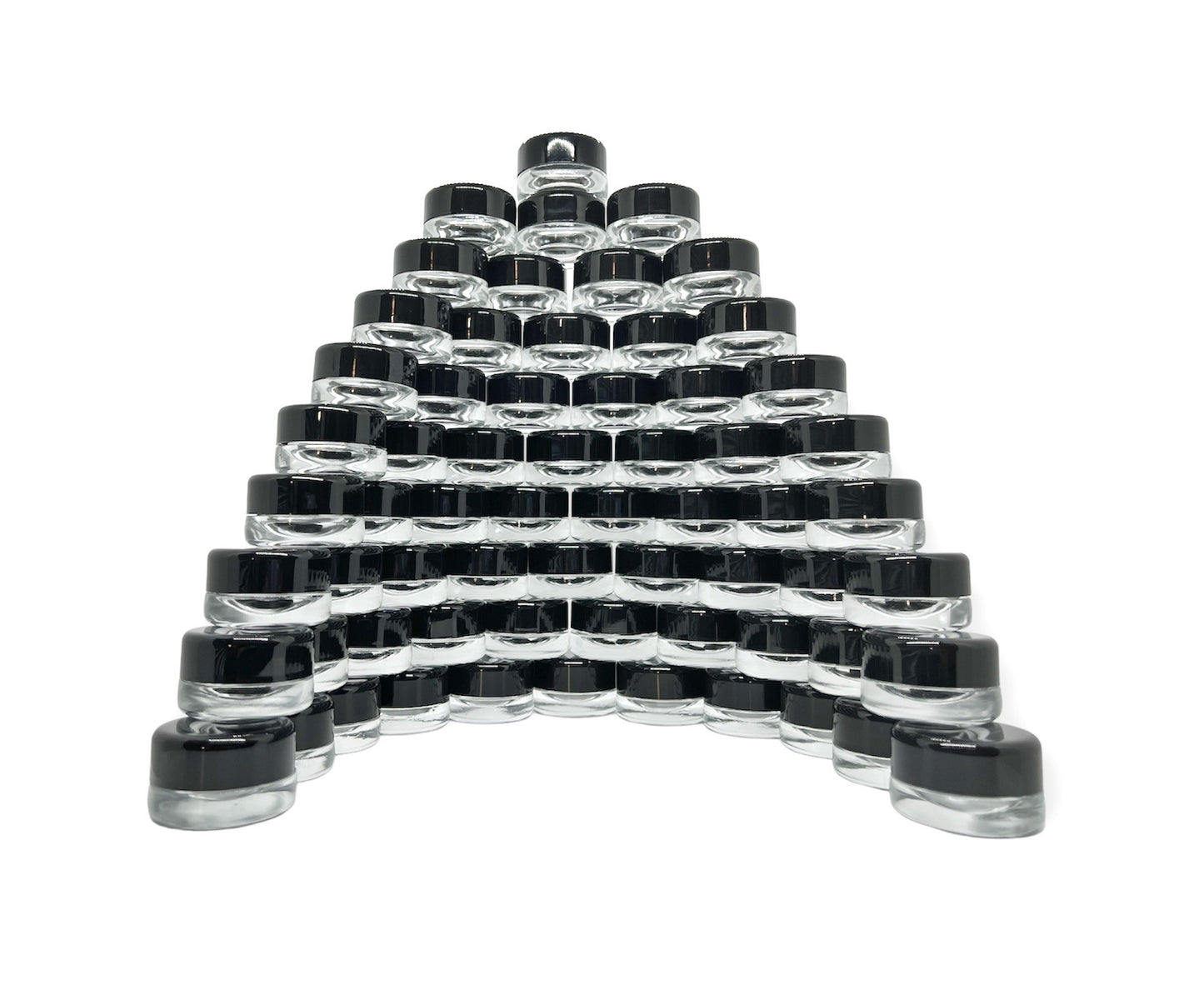 9ml Round Thick Base Glass Concentrate Jars – Child Resistant Dab Containers (1g Wax / Rosin)