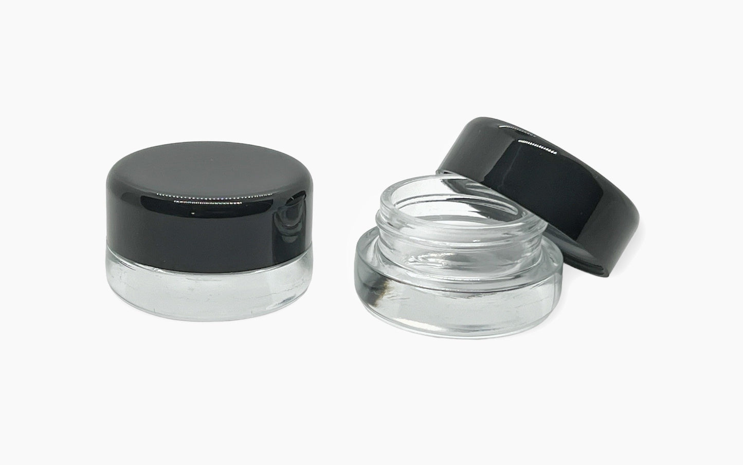 9ml Round Thick Base Glass Concentrate Jars – Child Resistant Dab Containers (1g Wax / Rosin)