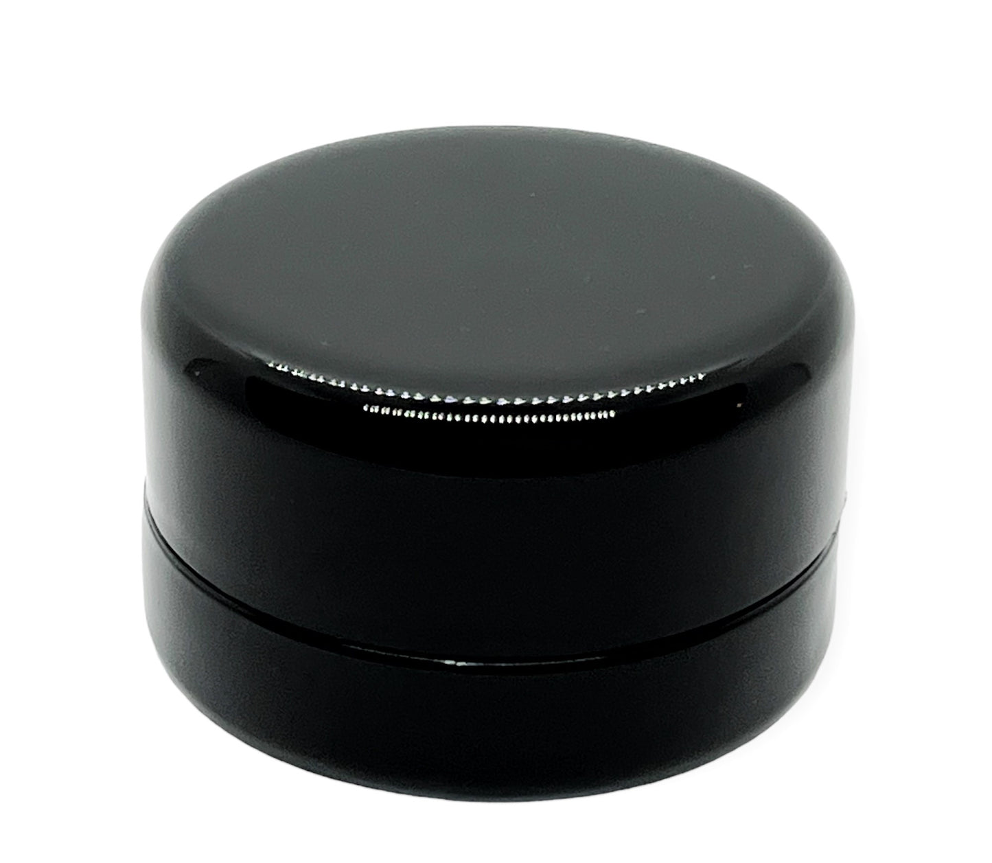 9ml Round Thick Base Glass Concentrate Jars – Child Resistant Dab Containers (1g Wax / Rosin)