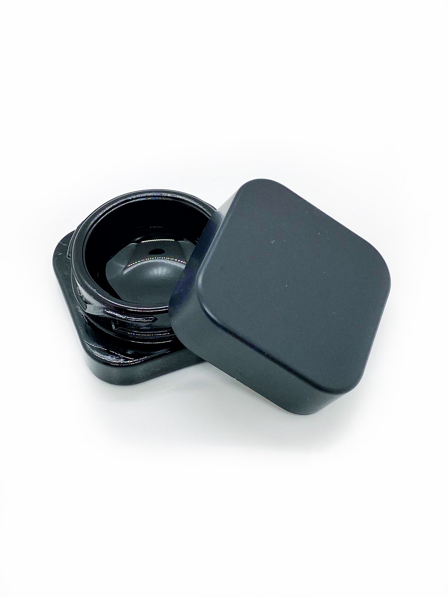 9ml Square Glass Concentrate Jars – Child Resistant Dab Containers with PTFE Liner (1g Wax / Rosin Jars)